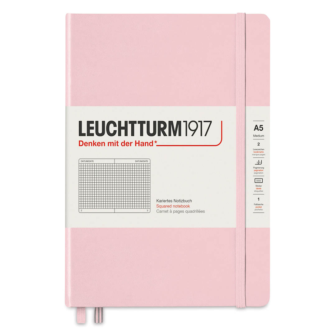 Open in modal - Leuchtturm1917 Squared Hardbound Notebook - Powder, 5-3/4" x 8-1/4"