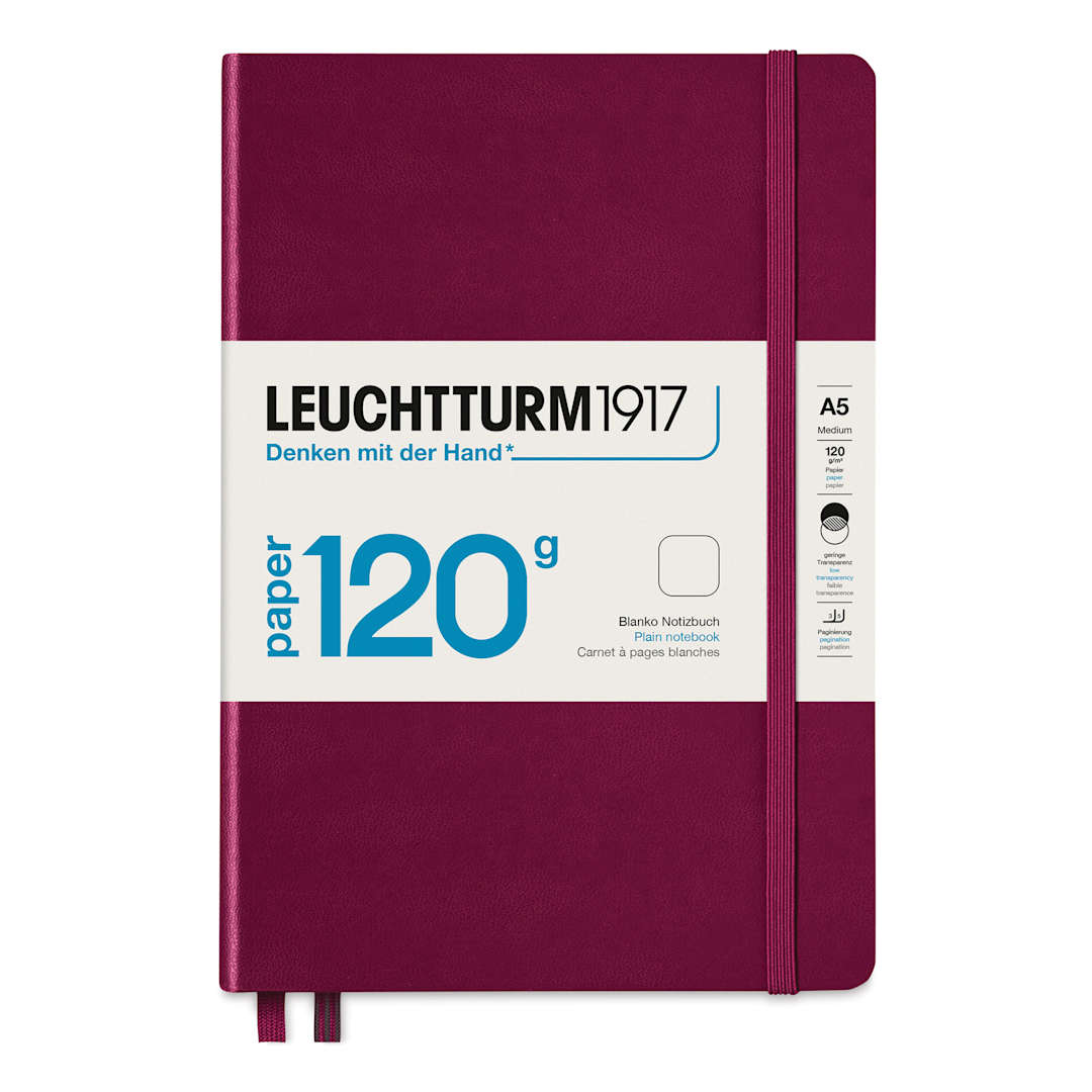 Open in modal - Leuchtturm1917 Edition 120G Notebook - Port Red, 5-3/4" x 8-1/4", Blank