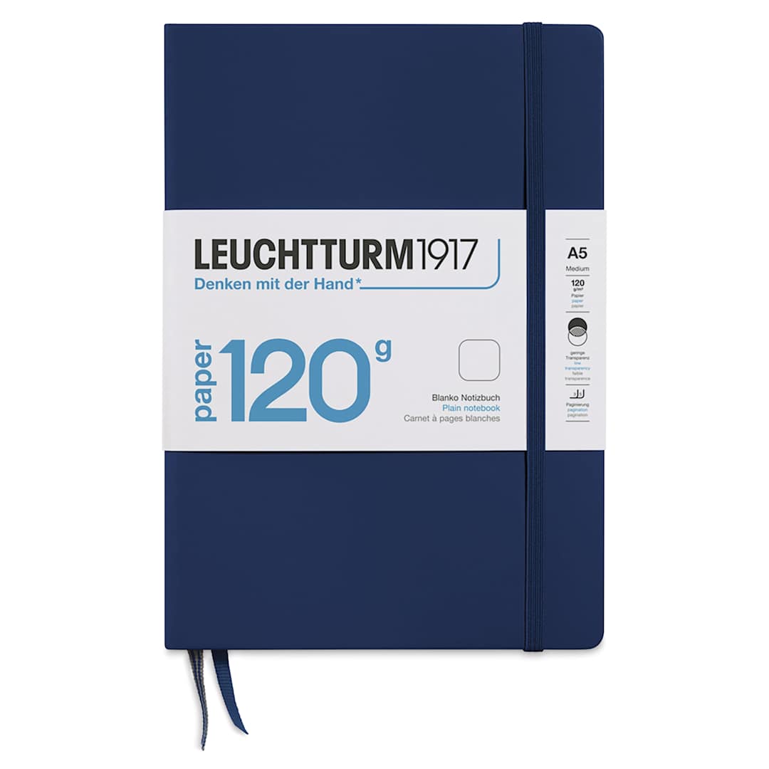 Open in modal - Leuchtturm1917 Edition 120G Notebook - Navy, 5-3/4" x 8-1/4", Blank