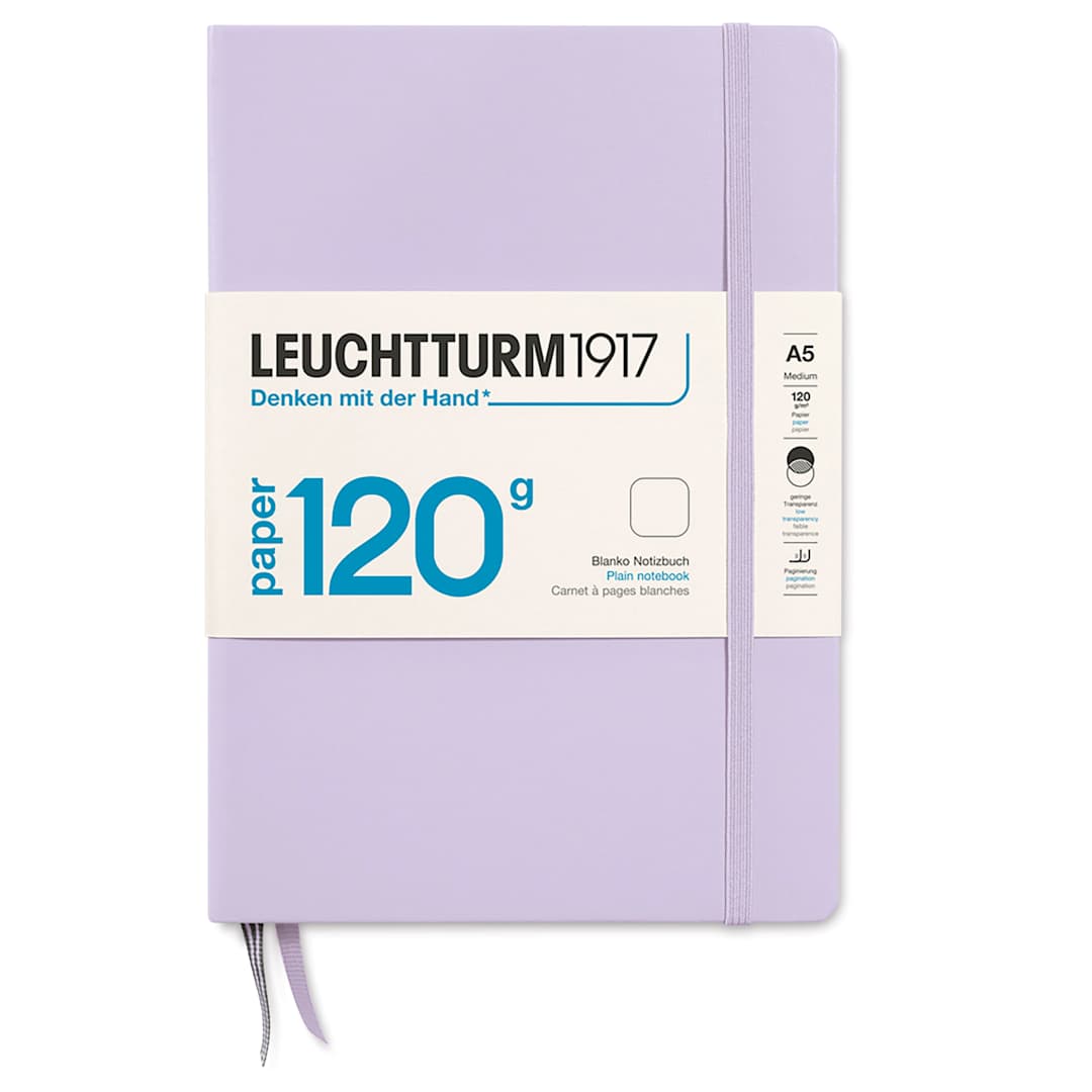 Open in modal - Leuchtturm1917 Edition 120G Notebook - Lilac, 5-3/4" x 8-1/4", Blank