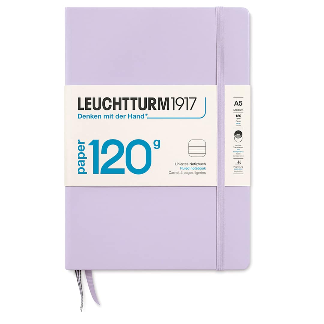 Open in modal - Leuchtturm1917 Edition 120G Notebook - Lilac, 5-3/4" x 8-1/4", Ruled