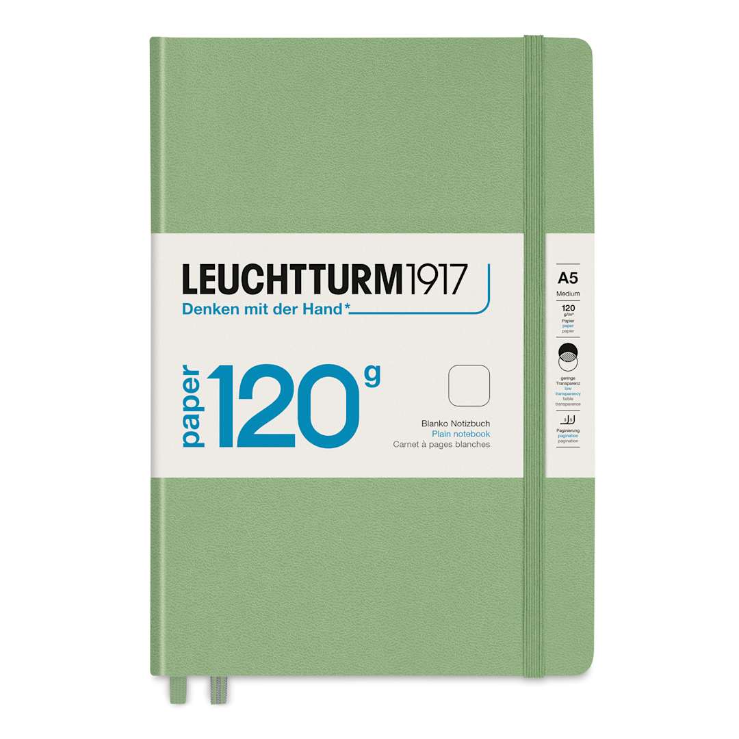 Open in modal - Leuchtturm1917 Edition 120G Notebook - Sage, 5-3/4" x 8-1/4", Blank