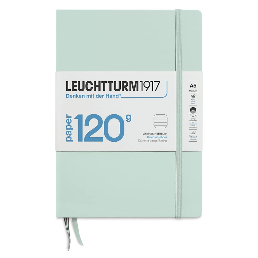 Open in modal - Leuchtturm1917 Edition 120G Notebook - Mint, 5-3/4" x 8-1/4", Ruled