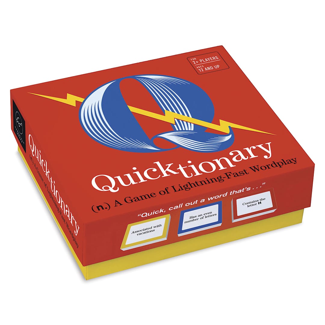 Open in modal - Quicktionary - Angled view of top of package