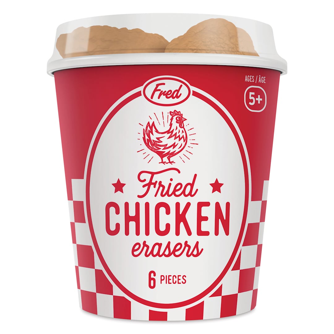 Open in modal - Fred Fried Chicken Erasers (Bucket packaging)