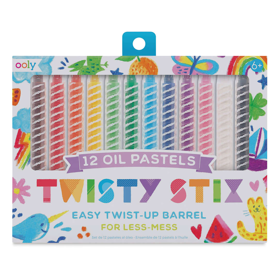 Open in modal - Ooly Twisty Stix Oil Pastels - Set of 12 (packaging)