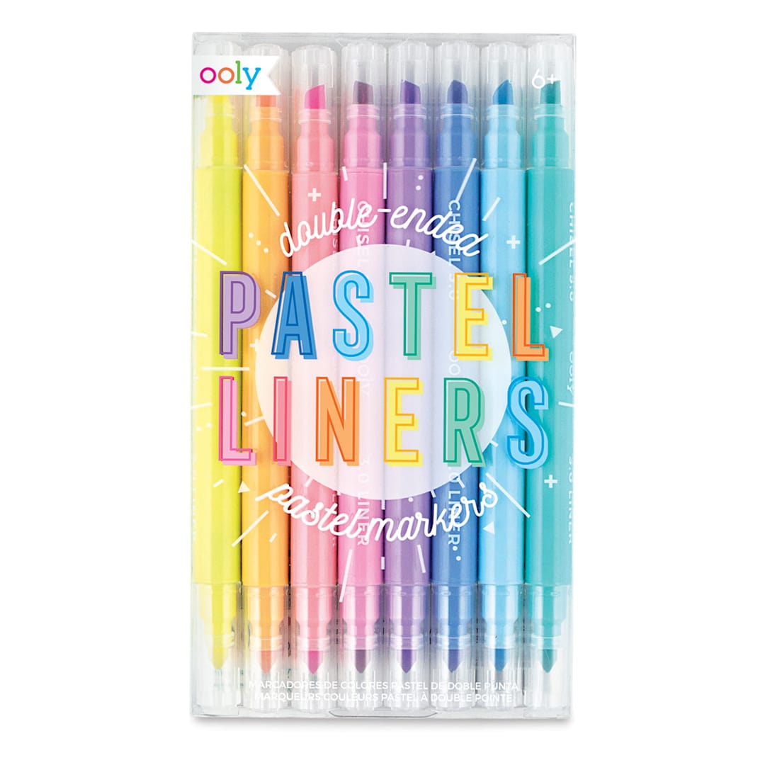 Open in modal - Ooly Pastel Liners Dual Tip Markers (in packaging)