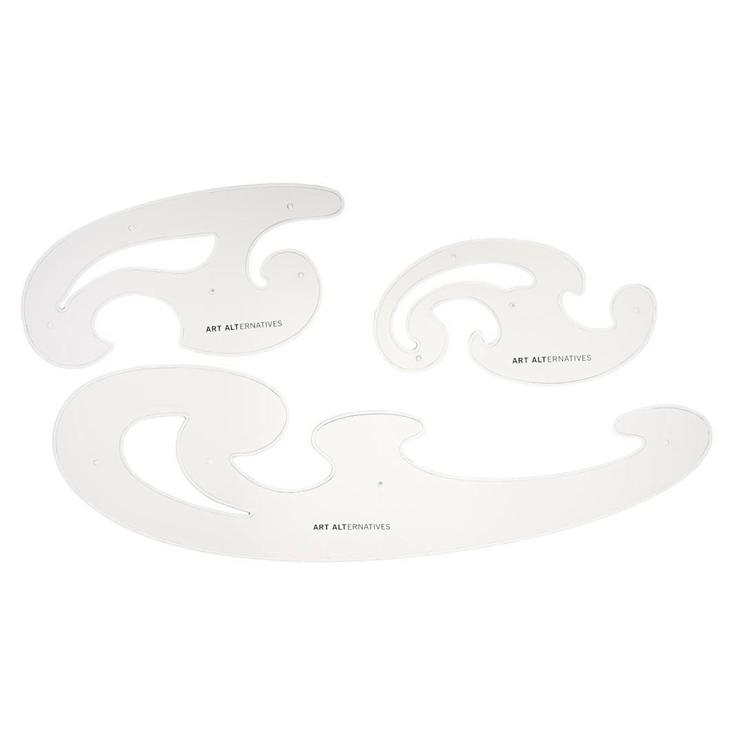Open in modal - Art Alternatives French Curve Set, 3 pieces