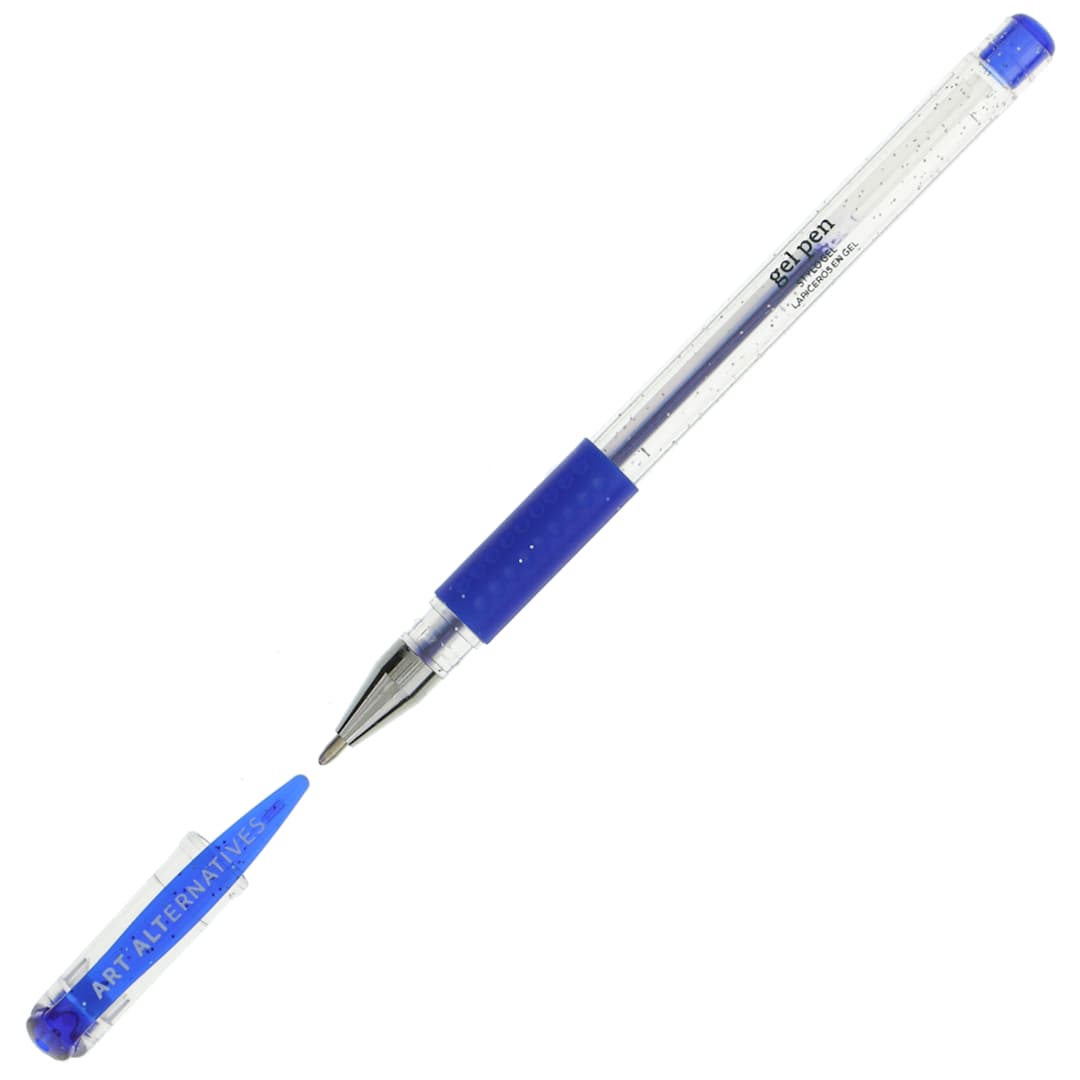 Open in modal - Gel Pen Glitter Dark Blue