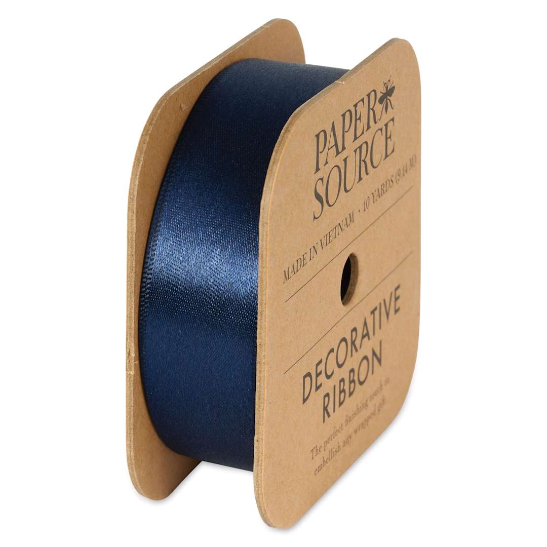 Open in modal - Paper Source Satin Ribbon - Night, 1" x 10 yds