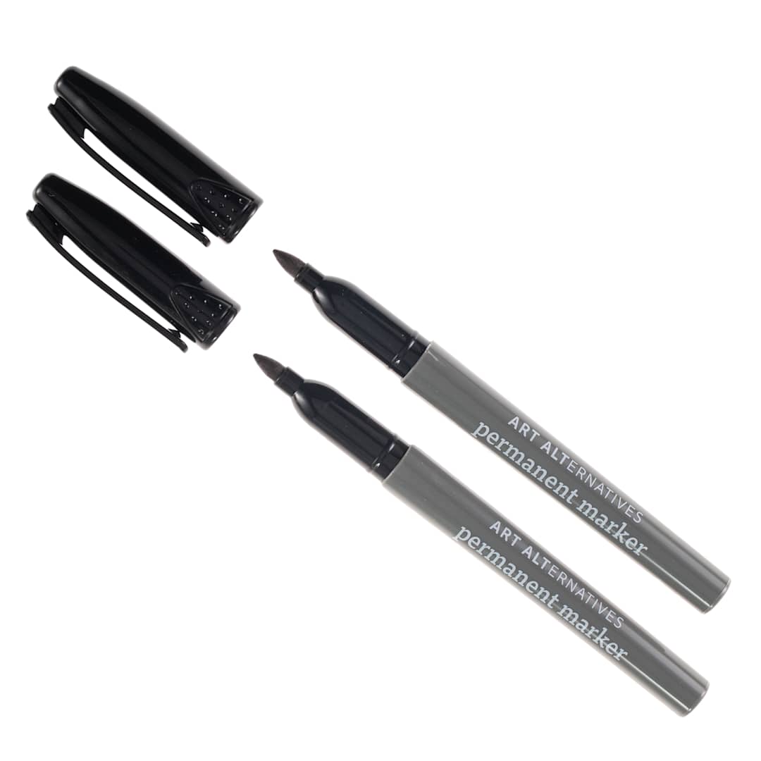 Open in modal - Permanent Marker Set Black - Fine Tip, 2/Pkg.