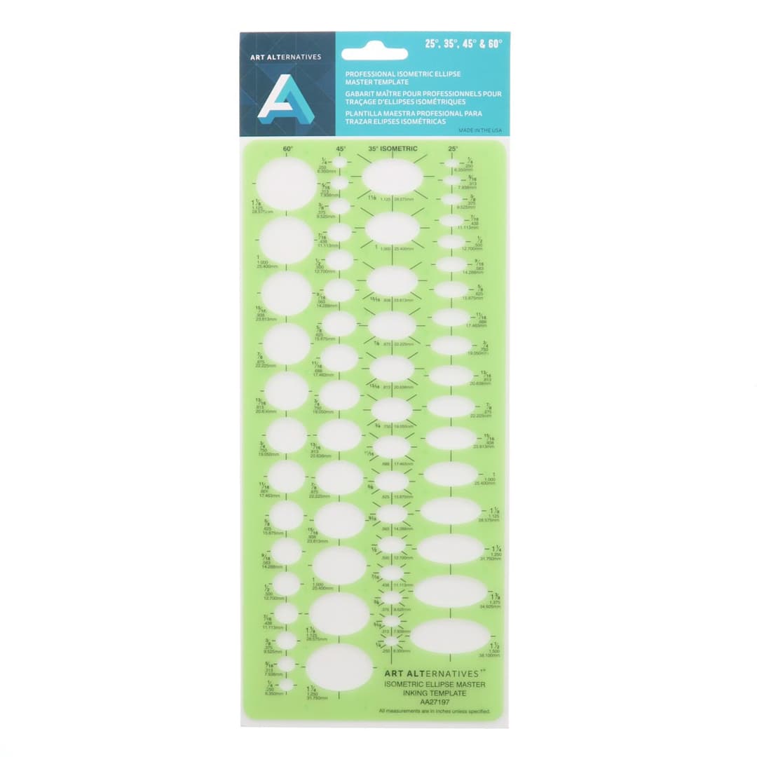 Open in modal - Art Alternatives Professional Isometric Ellipse Master Template