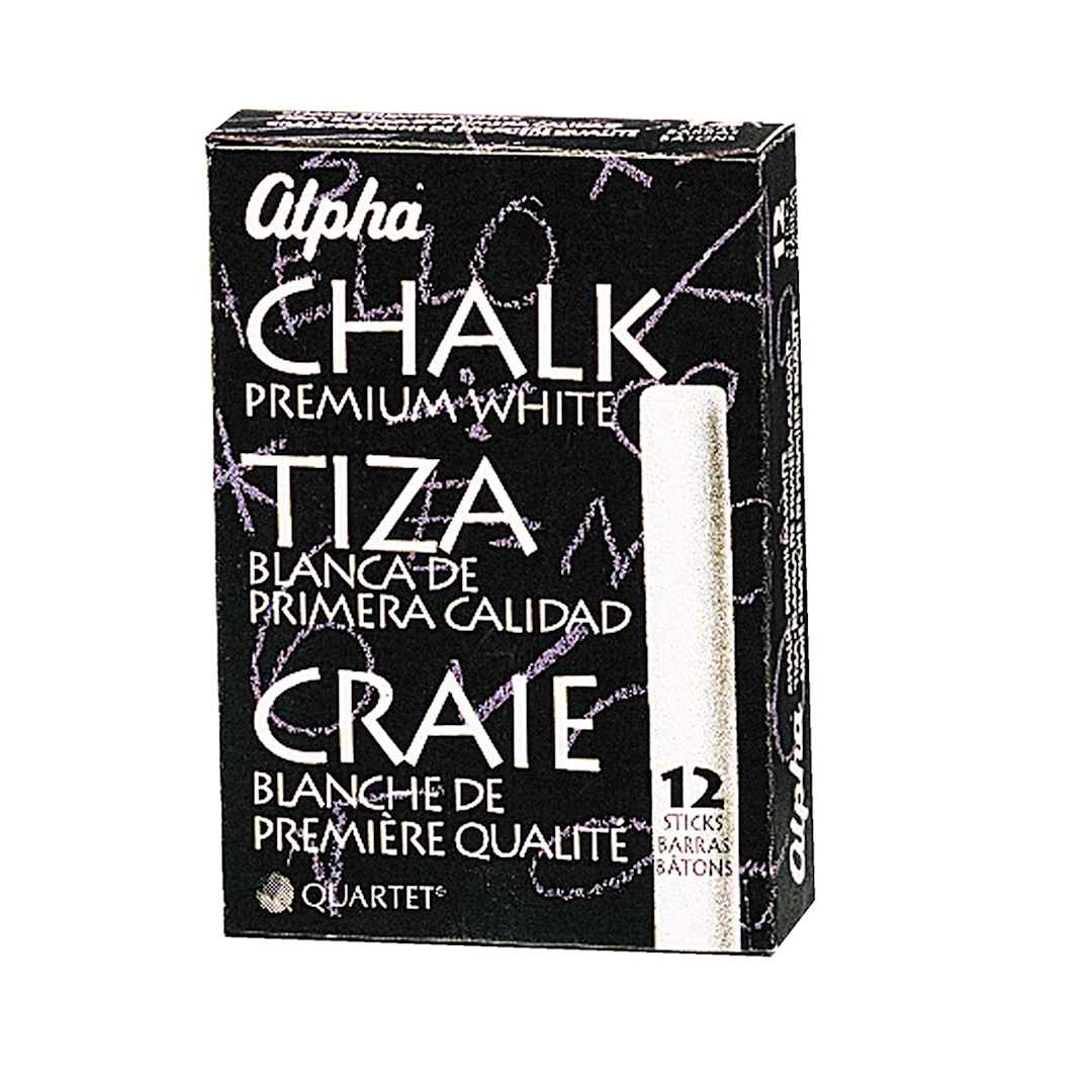 Open in modal - Alpha Golden White Chalk 12 Sticks 3/8"