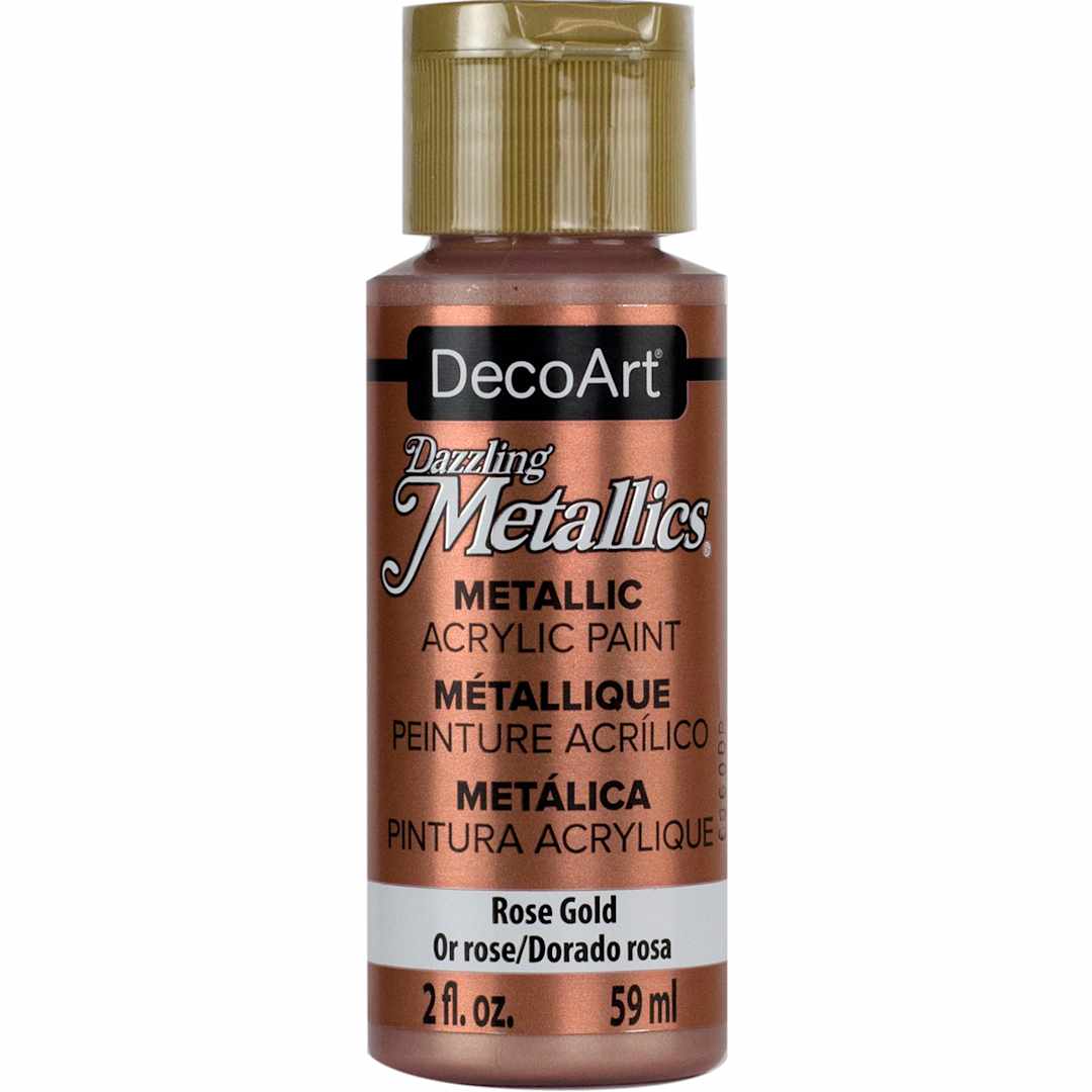 Open in modal - Dazzling Metallics Acrylic Colors Rose Gold - 2 oz. Bottle