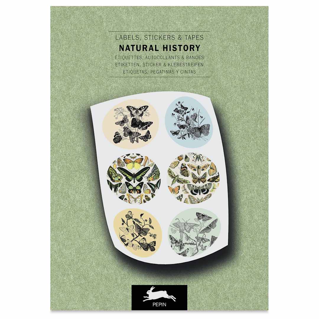 Open in modal - Pepin Press Label, Sticker & Tape Book - Natural History, 6-1/2" x 9-1/2", front cover