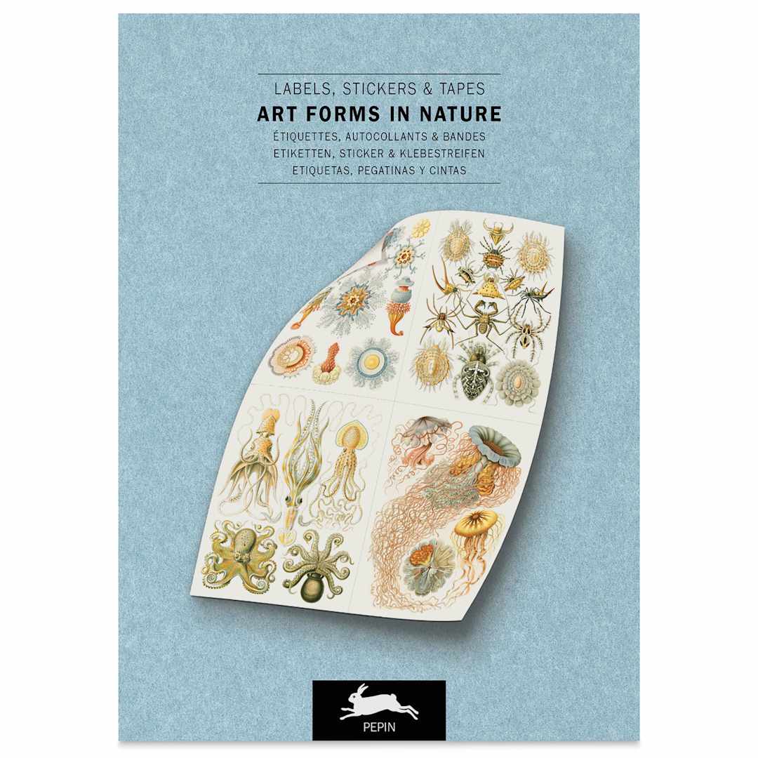 Open in modal - Pepin Press Label, Sticker & Tape Book - Art Forms In Nature, 6-1/2" x 9-1/2", front cover