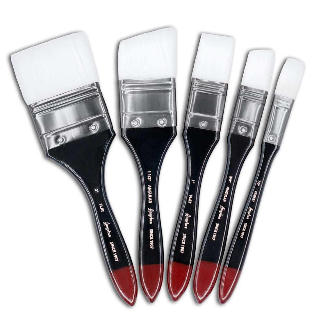Open in modal - Angelus Paint Jumbo Paint Brush Set of 5