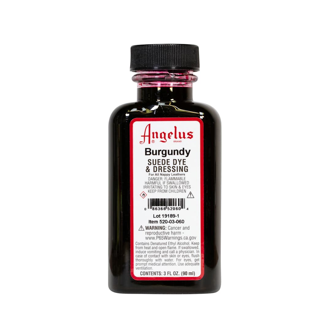 Open in modal - Angelus Suede Dyes Burgundy - 3 oz. Dauber Bottle