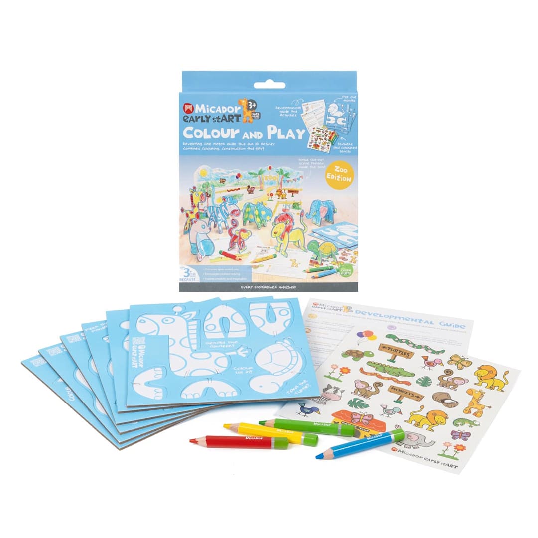 Open in modal - Colour & Play 6-Piece Sets Zoo Edition