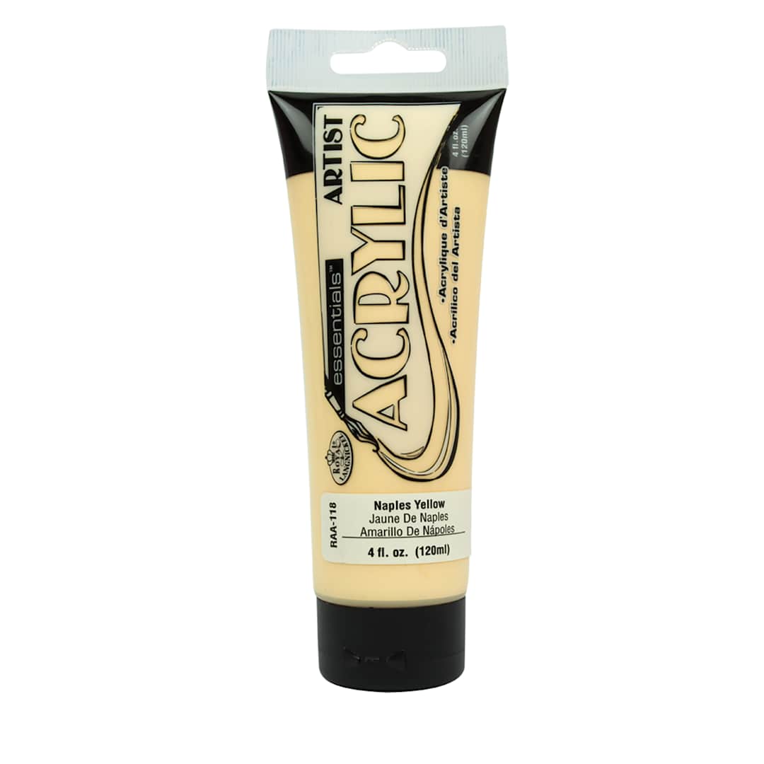 Open in modal - Artist Acrylic Paint Naples Yellow   120ml Tube - Peggable