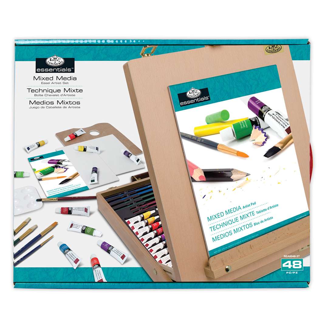 Open in modal - Artist Acrylic Color 48-Piece Easel Set