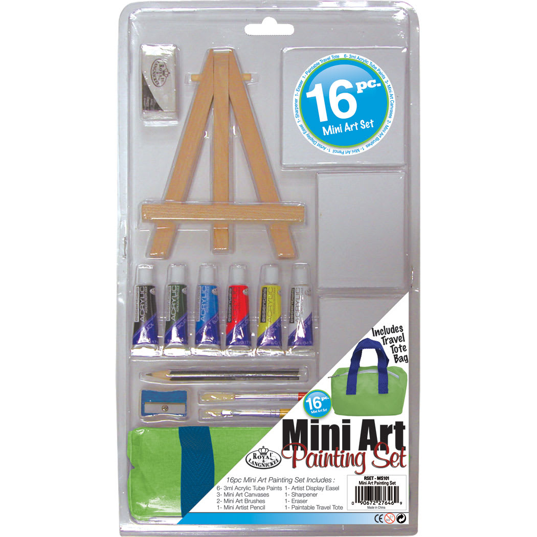 Open in modal - Artist Acrylic Color Mini Art Painting Set - 16 Pieces
