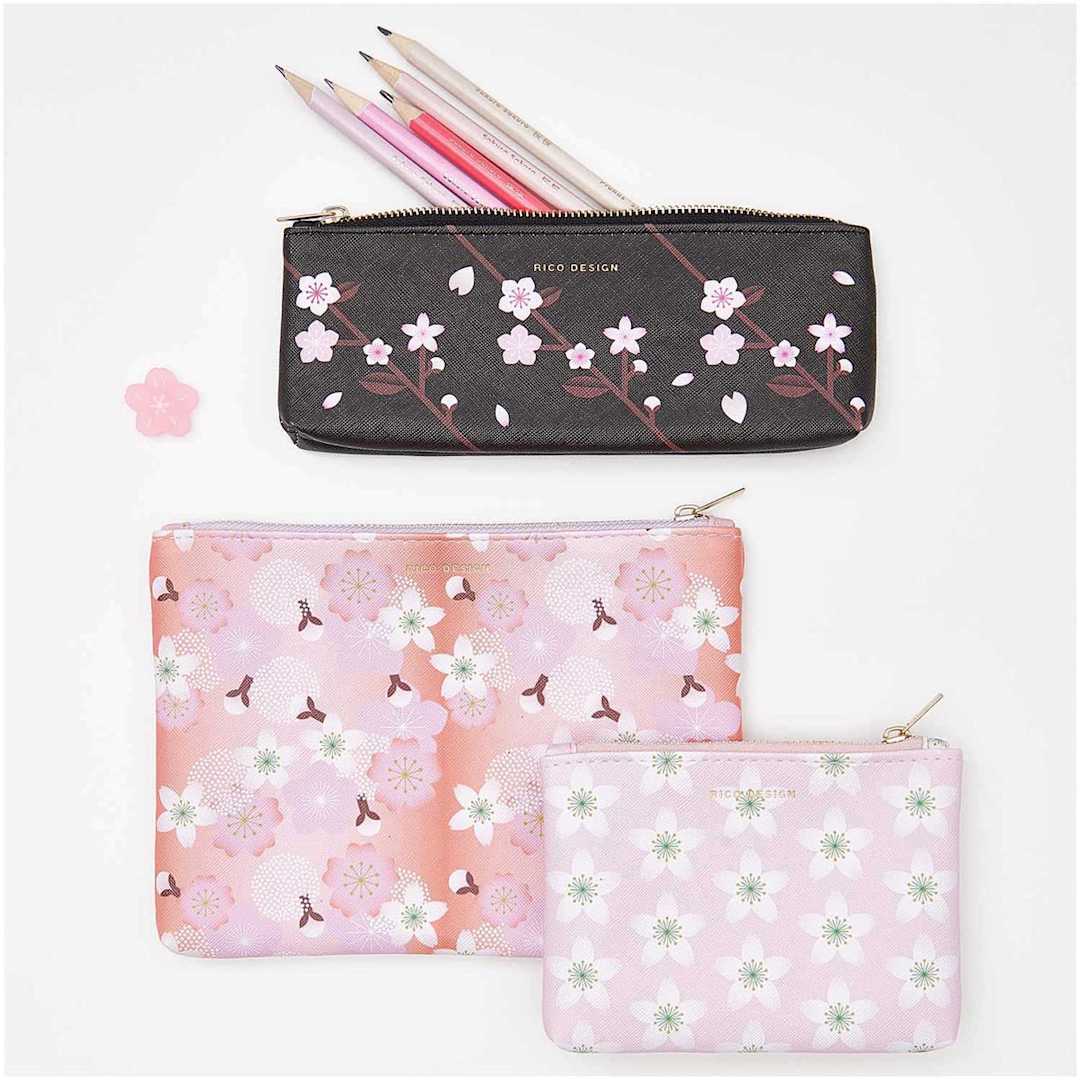 Open in modal - Zipper Pouches Medium - Sakura, Pink