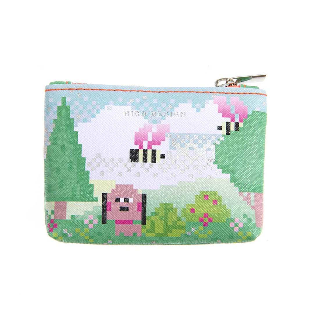 Open in modal - Zipper Pouches Small - Pixel Landscape