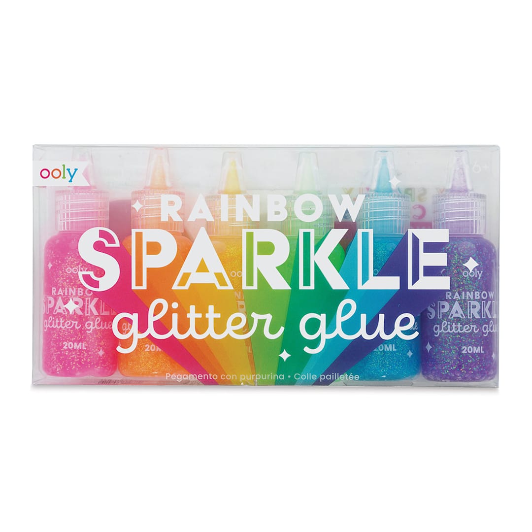 Open in modal - Ooly Rainbow Sparkle Glitter Glue, in packaging