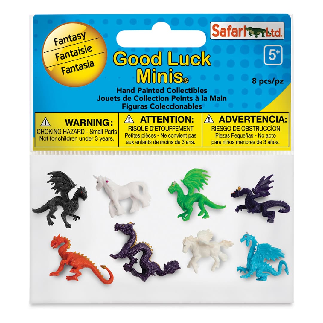 Open in modal - Safari Ltd Good Luck Minis Fun Packs- Fantasy Animal package, front view