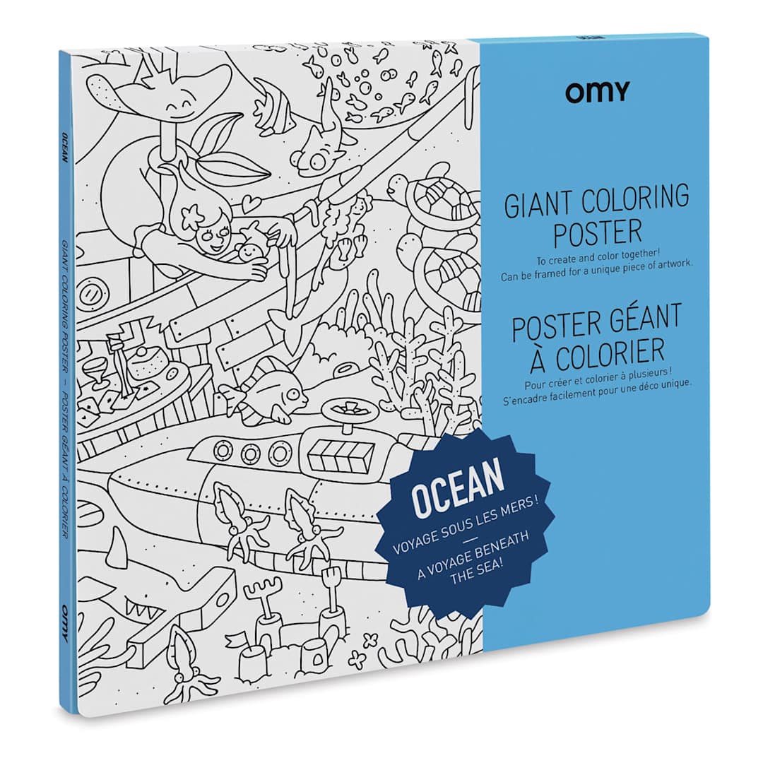 Open in modal - Omy Ocean Giant Coloring Poster (packaging)