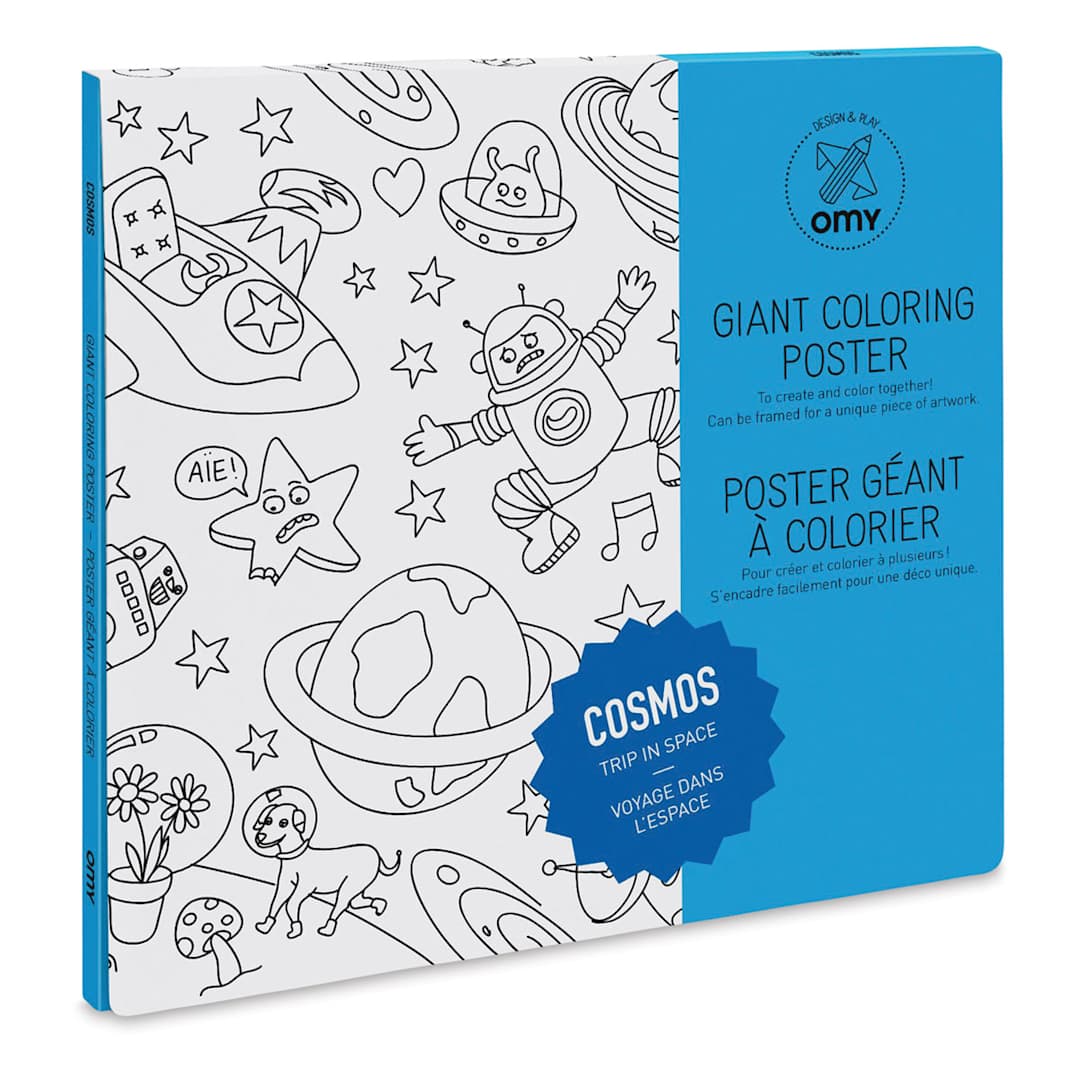 Open in modal - Omy Cosmos Giant Coloring Poster (packaging)
