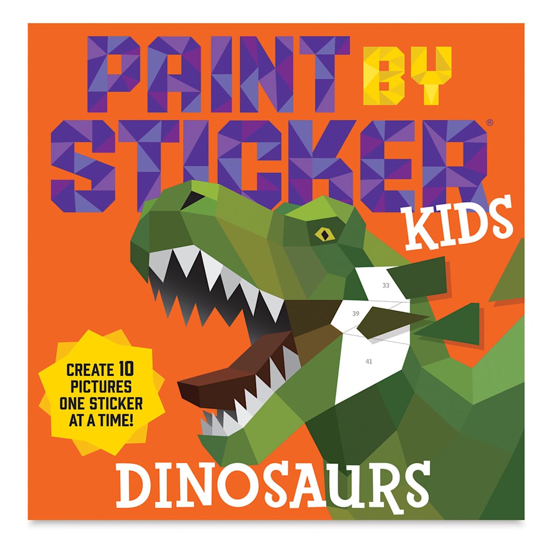 Open in modal - Paint By Sticker Kids: Dinosaurs (book cover)