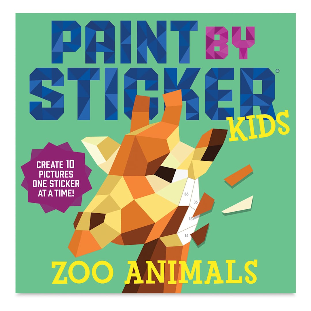 Open in modal - Paint By Sticker Kids: Zoo Animals (book cover)