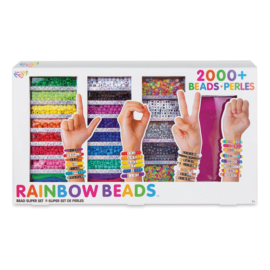 Open in modal - Fashion Angels 2000+ Rainbow Beads Super Set (packaging)