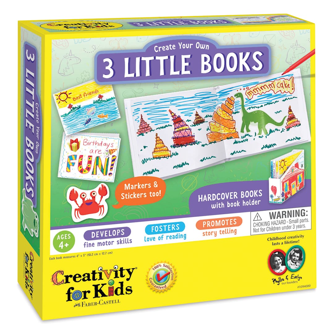 Open in modal - Creativity for Kids Create Your Own 3 Little Books, front of the packaging
