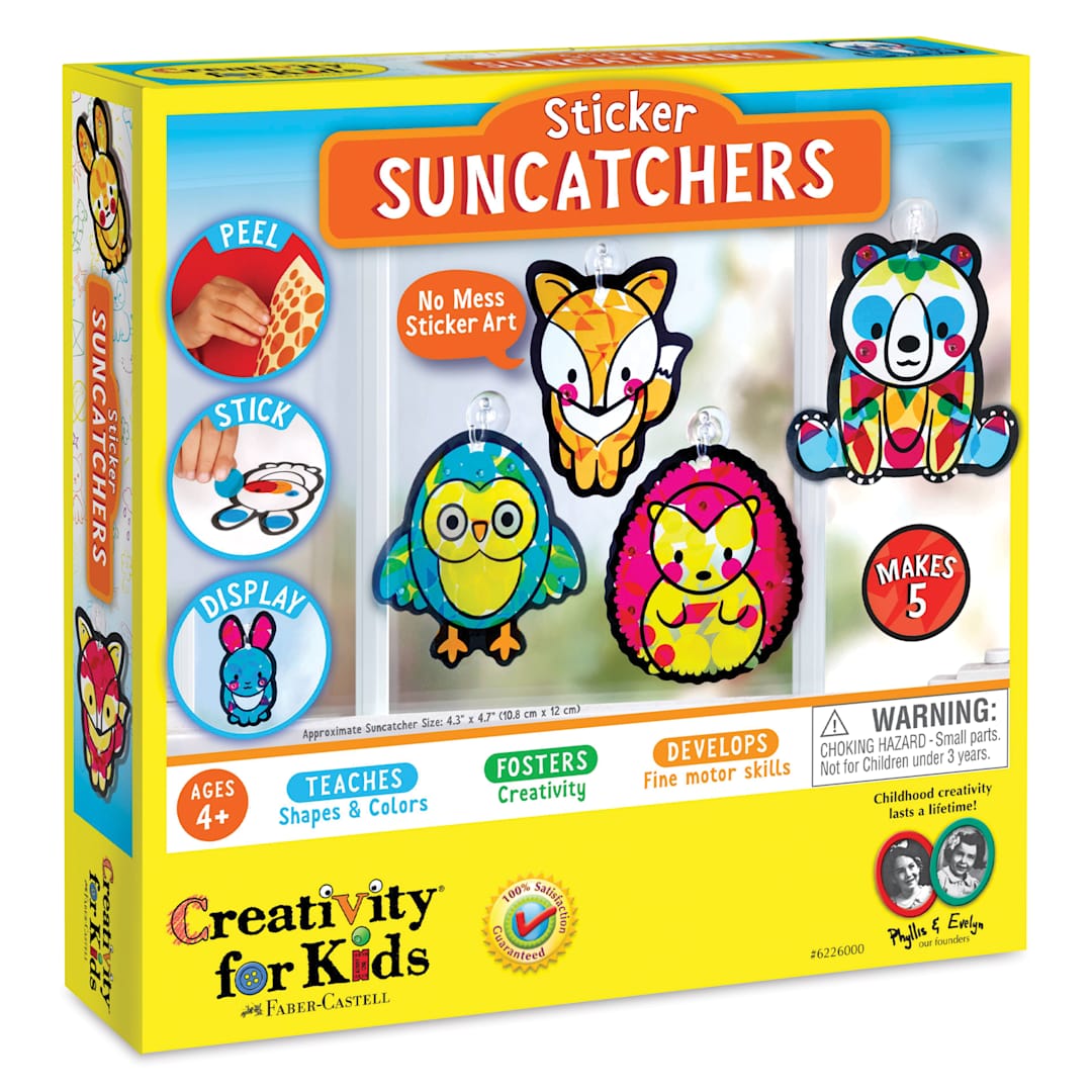 Open in modal - Creativity for Kids Sticker Suncatchers Kit, front of the packaging