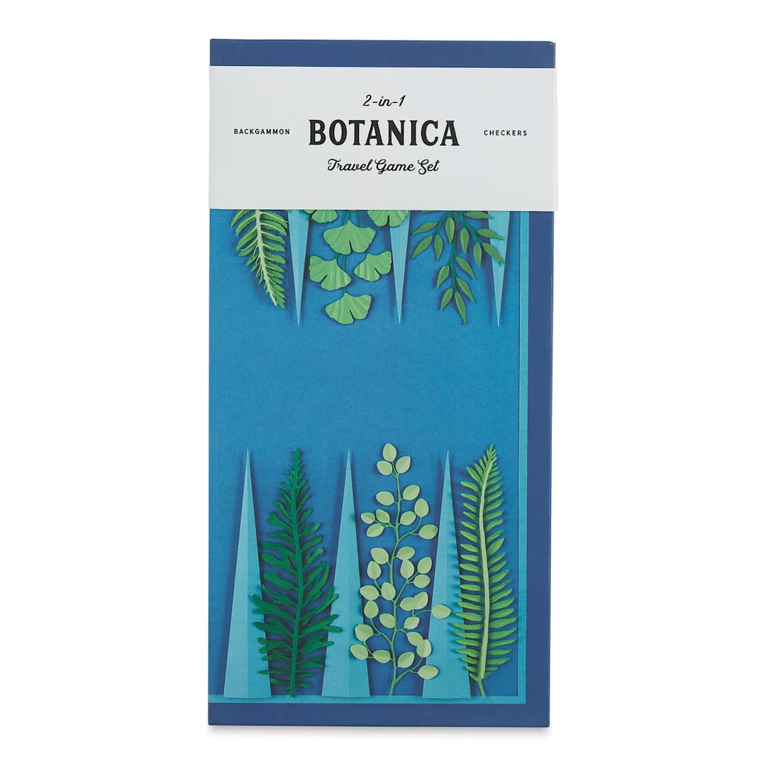 Open in modal - Galison Botanica 2 in 1 Travel Game Set (Front of packaging)
