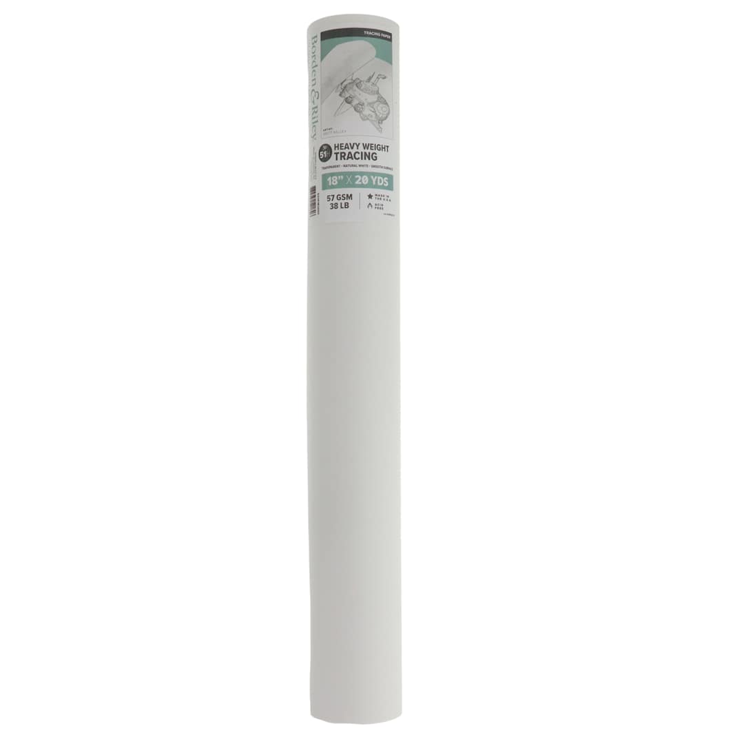 Open in modal - Borden & Riley #51H Monroe Triple-T Parchment Tracing Paper Roll, 18 in x 20 yds.