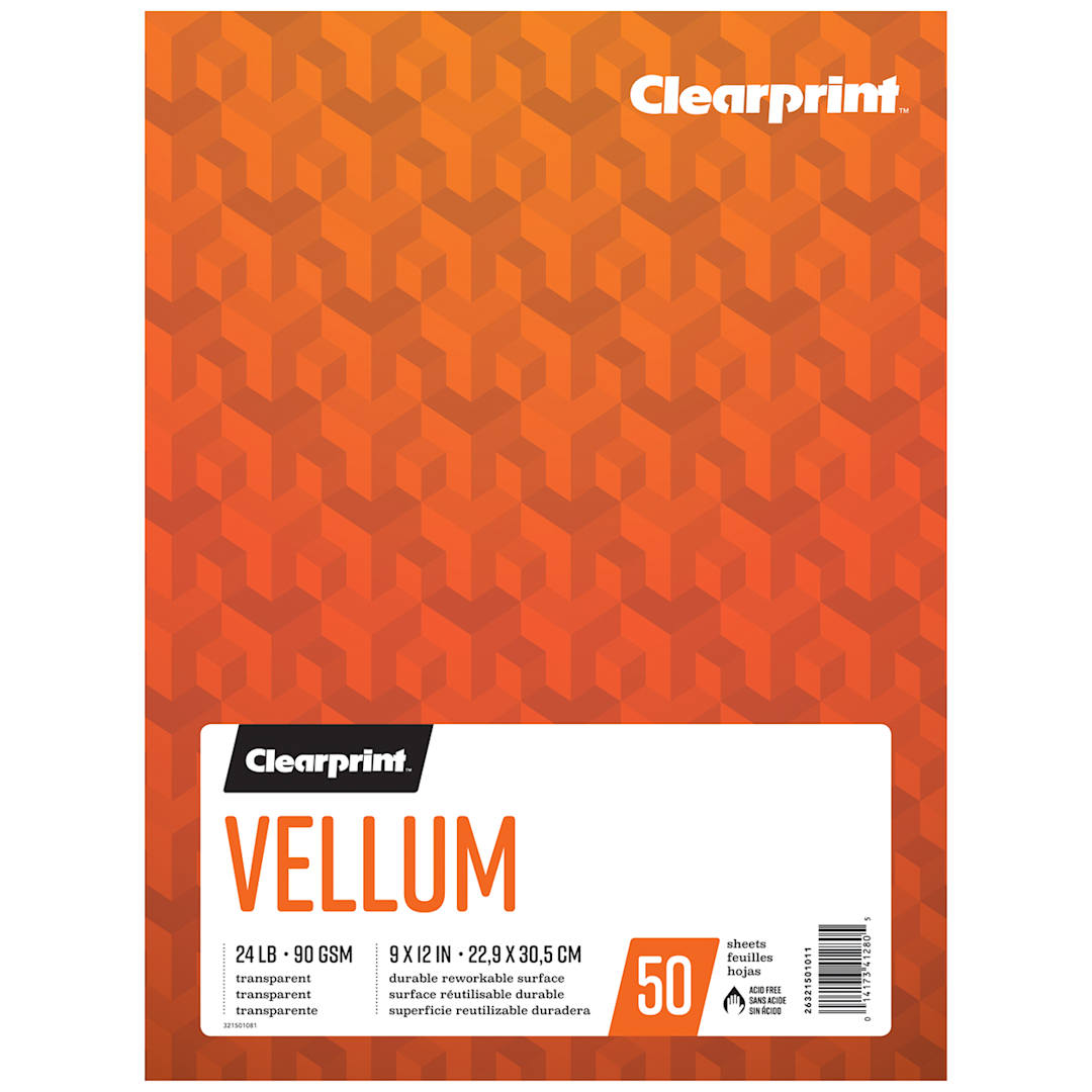 Open in modal - Clearprint Vellum Pad, 9 in x 12 in