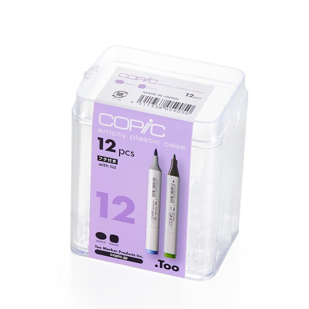 Open in modal - Copic Marker Empty Plastic Cases 12-Marker Case