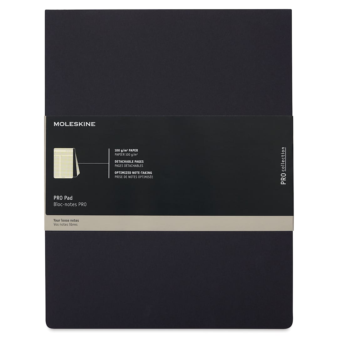 Open in modal - Moleskine Pro Collection Pad - Top cover of pad shown 