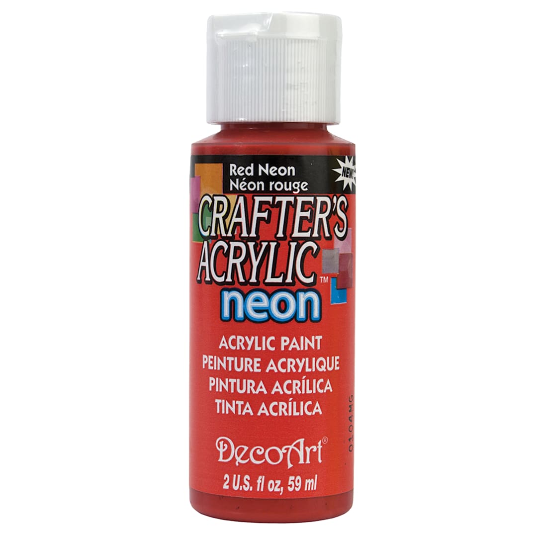 Open in modal - Crafter's Acrylic Paint Neon Red