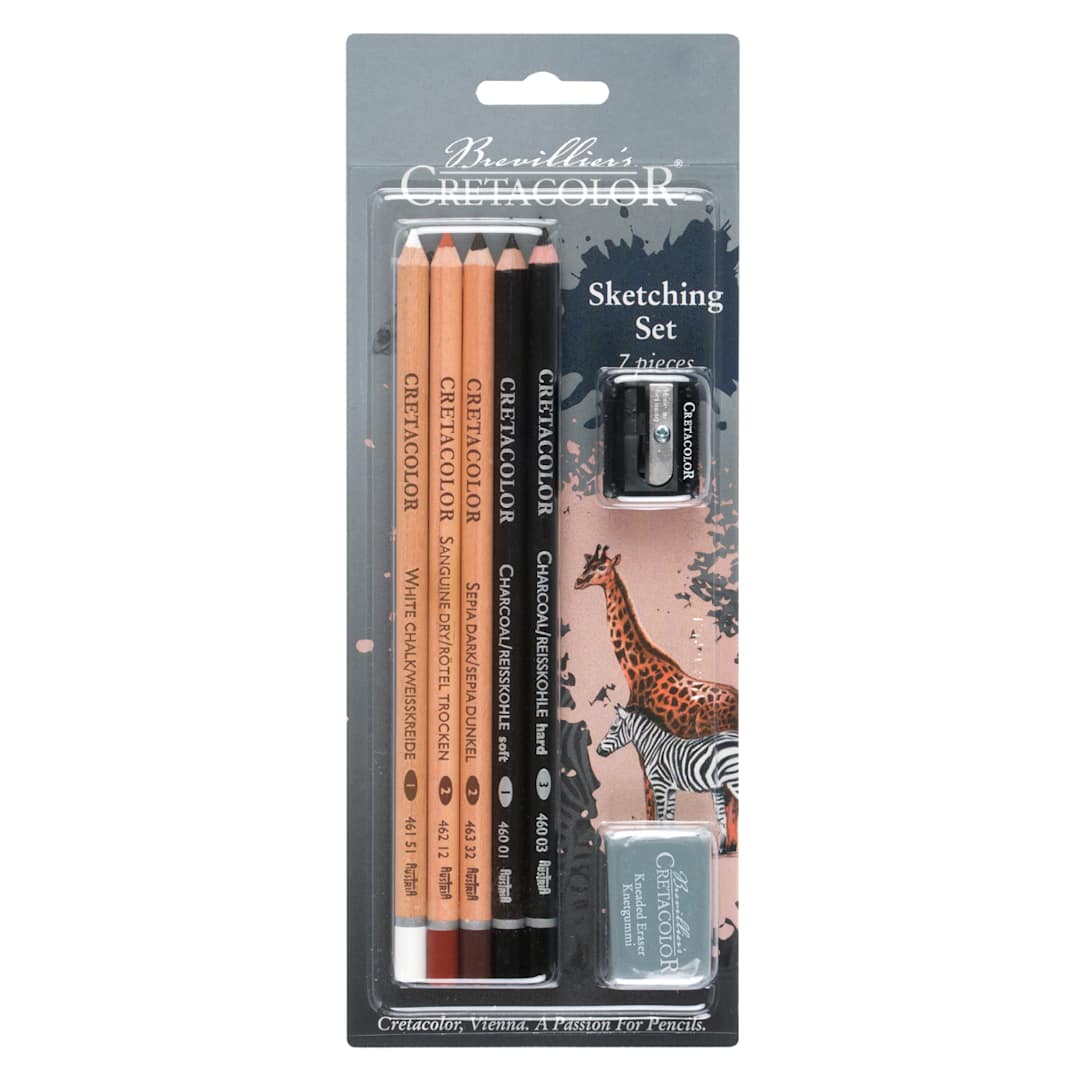 Open in modal - Artist Pencil Sketching Safari 7-Piece Set