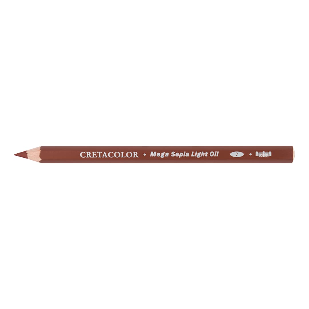 Open in modal - Mega Artist Oil Pencils Sepia Light