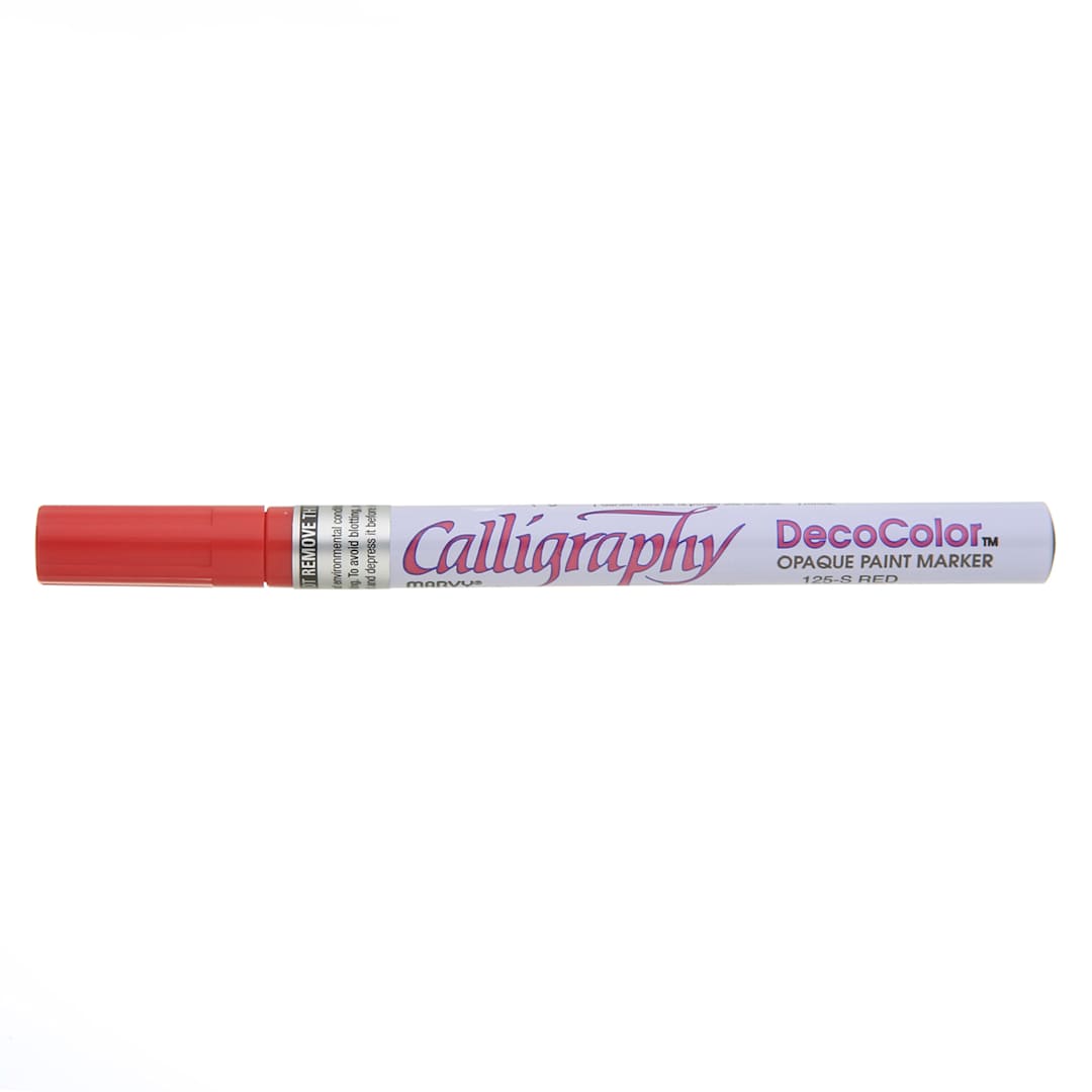 Open in modal - DecoColor Calligraphy Paint Marker Red
