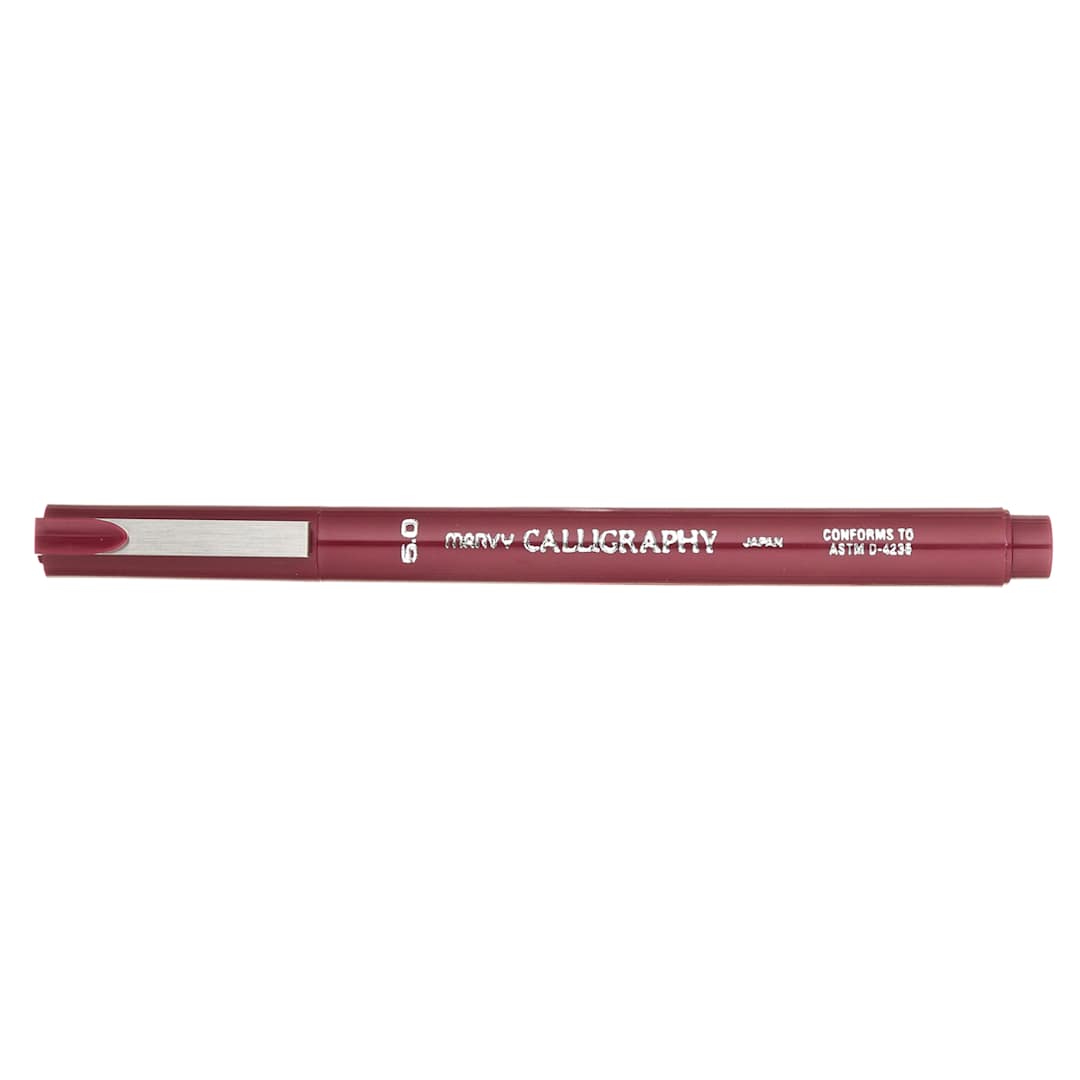 Open in modal - Marvy Calligraphy Pen Burgundy