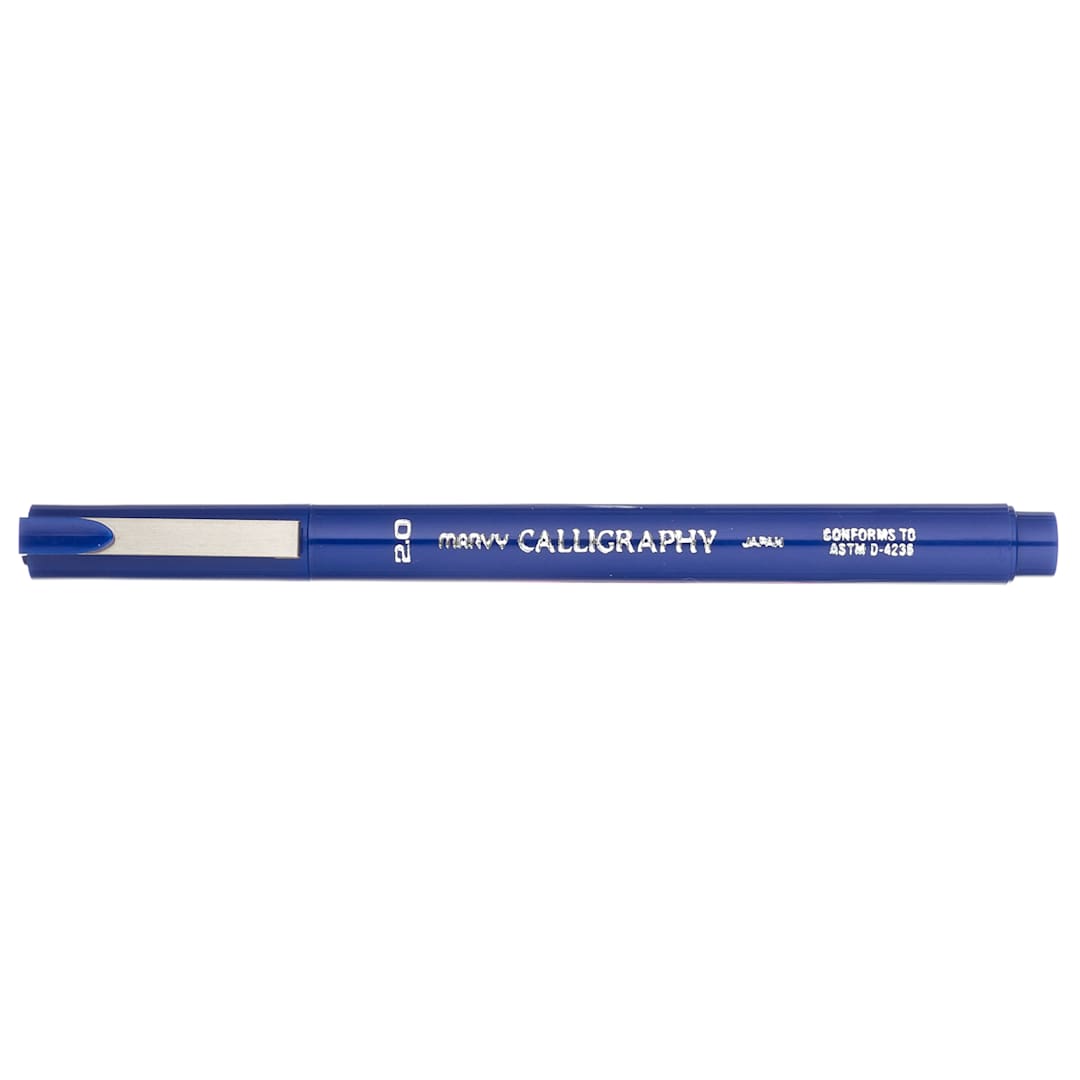 Open in modal - Marvy Calligraphy Pen Blue
