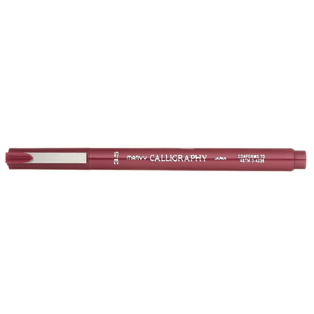 Open in modal - Marvy Calligraphy Pen Burgundy