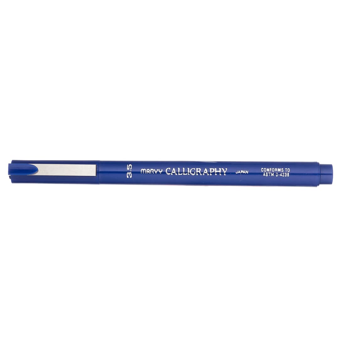 Open in modal - Marvy Calligraphy Pen Blue